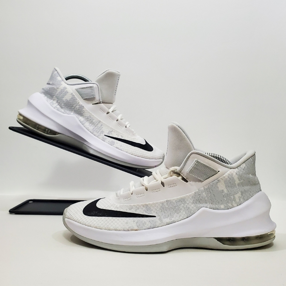 Nike Air Max Infuriate 2 Mid White Shoes Womens Size 9 AA7066-100